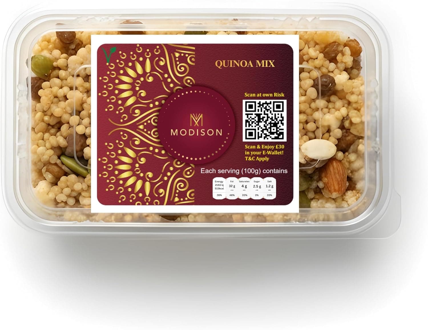 MODISON Quinoa Mix Healthy Snacks Roasted Superfood 180g thumbnail 8