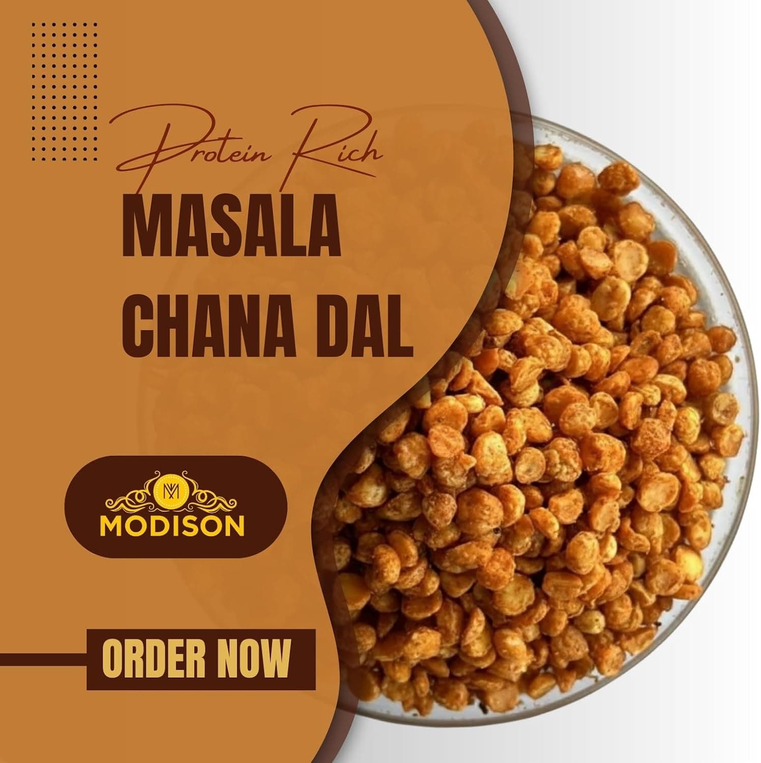 Modison Masala Chana Daal Crunchy Spicy 180gm thumbnail 9