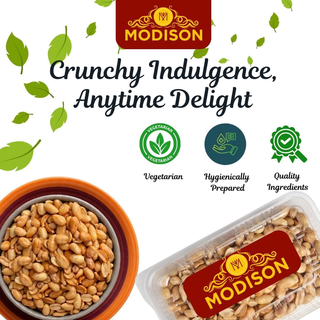 MODISON Roasted Peanuts Healthy Snacks Protein Rich Groundnuts 250g thumbnail 12