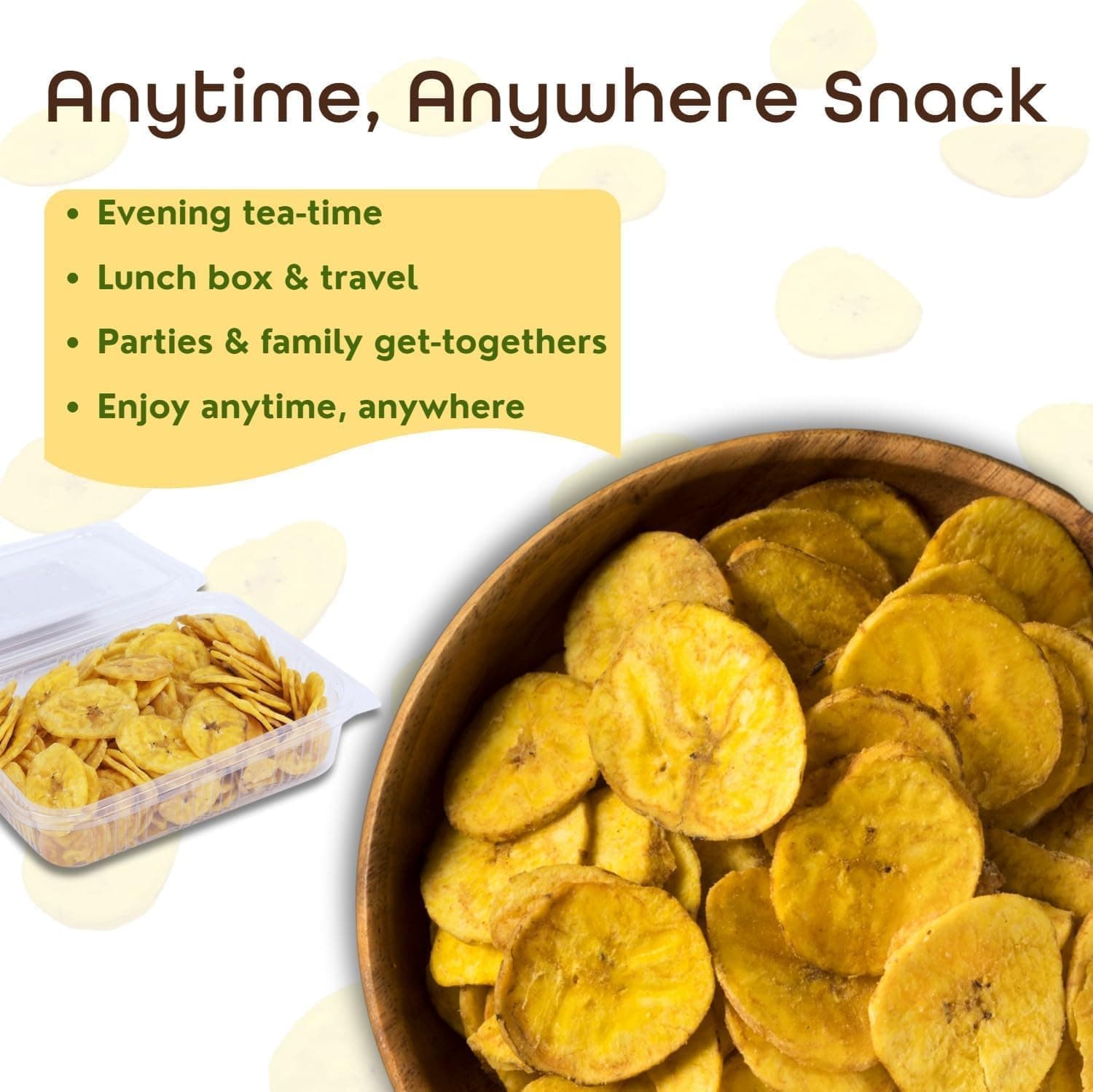 MODISON Yellow Banana Wafers Indian Snacks Crispy 540g thumbnail 12