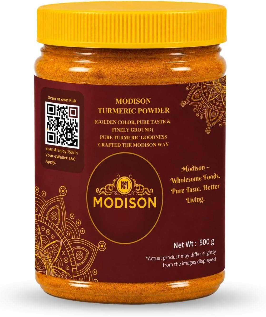 MODISON Turmeric Powder Indian Spices Pure Haldi Ground 500g thumbnail 8
