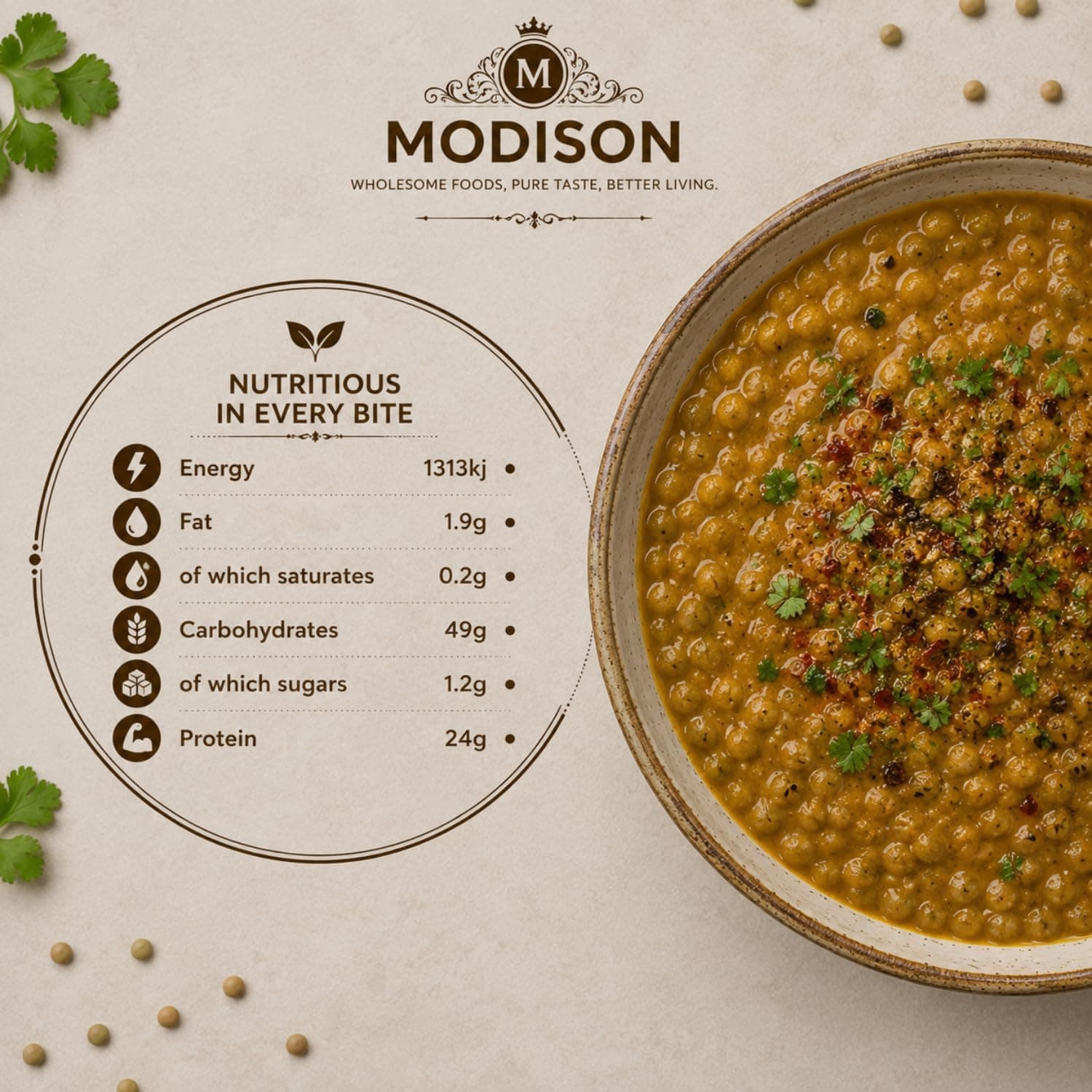 MODISON Green Lentils Whole Pulses High Fibre Protein 2KG thumbnail 12