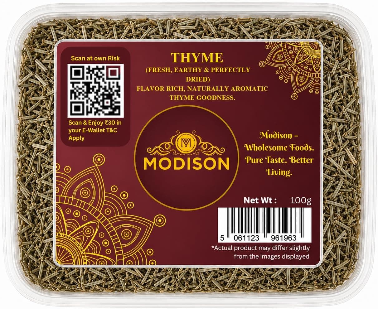 MODISON Thyme Herbs Dried Aromatic Seasoning 100g thumbnail 8
