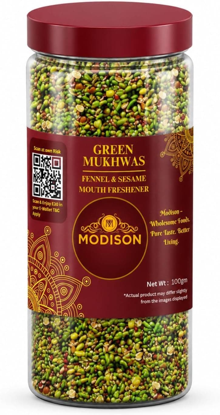 MODISON Green Mukhwas Indian Mouth Freshener Aniseed Coriander 100g thumbnail 8