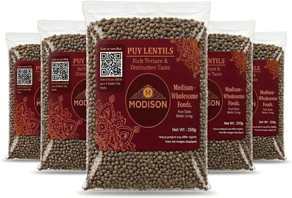 MODISON Puy Lentils Whole Pulses High Fibre Protein Pack 6x250g thumbnail 8