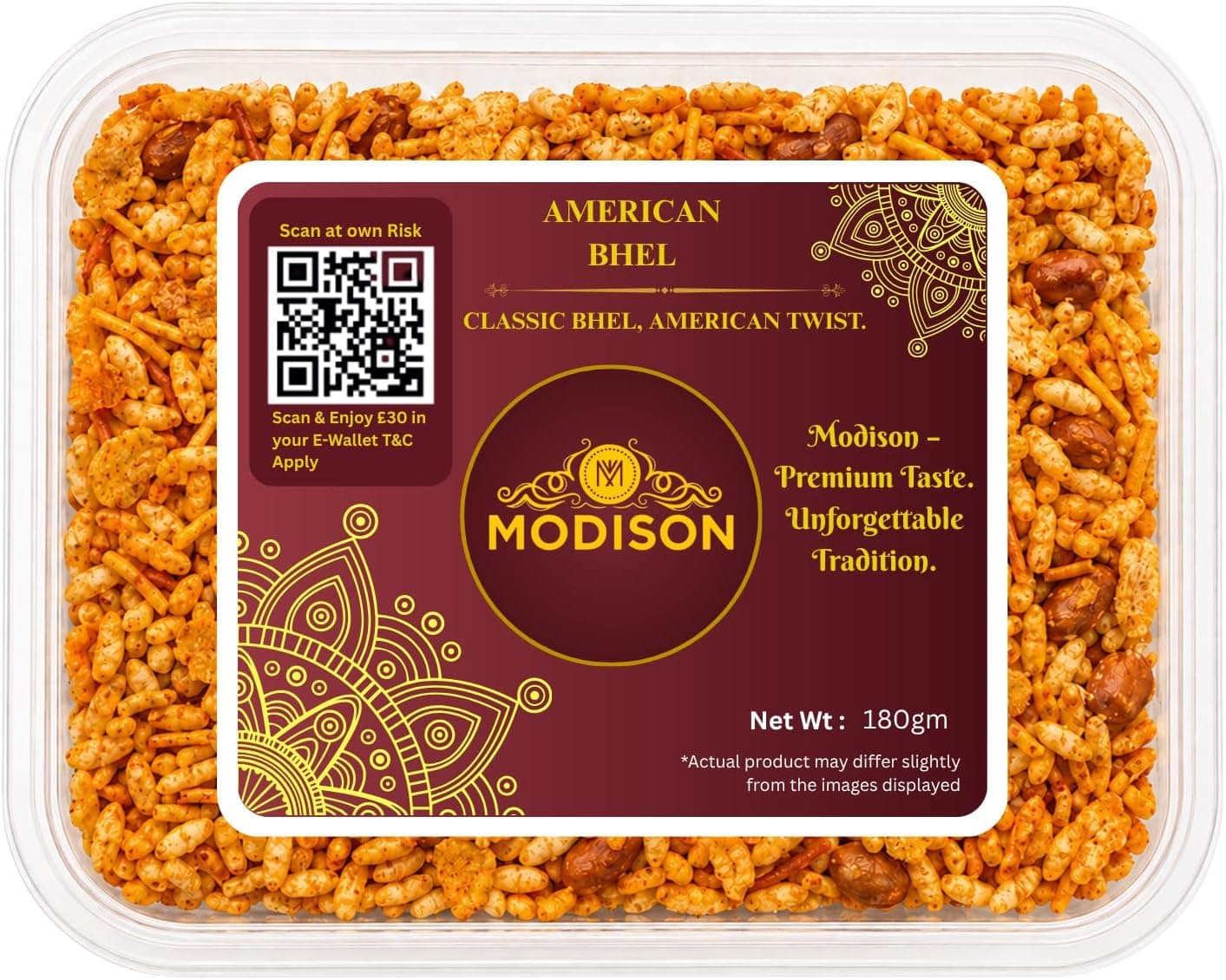 MODISON American Bhel Indian Namkeen Crispy Puffed Rice 180g thumbnail 8
