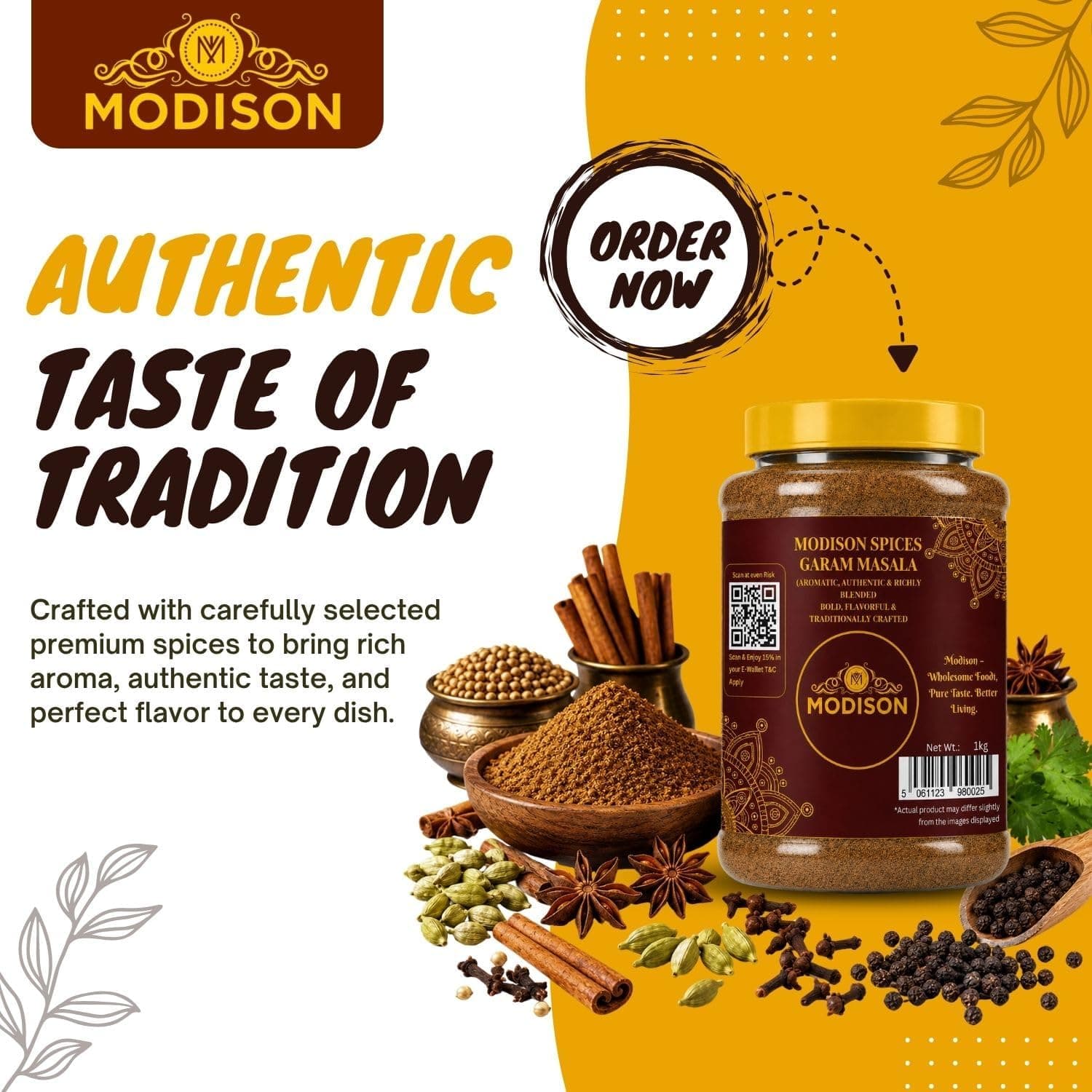 MODISON Garam Masala Powder Indian Spices Traditional 85g thumbnail 12