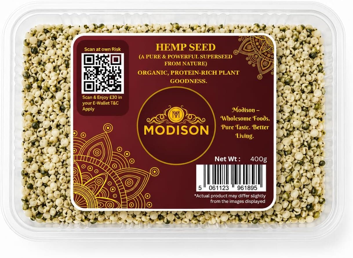 MODISON Hemp Seeds Superfoods Plant Based Protein 400g thumbnail 8
