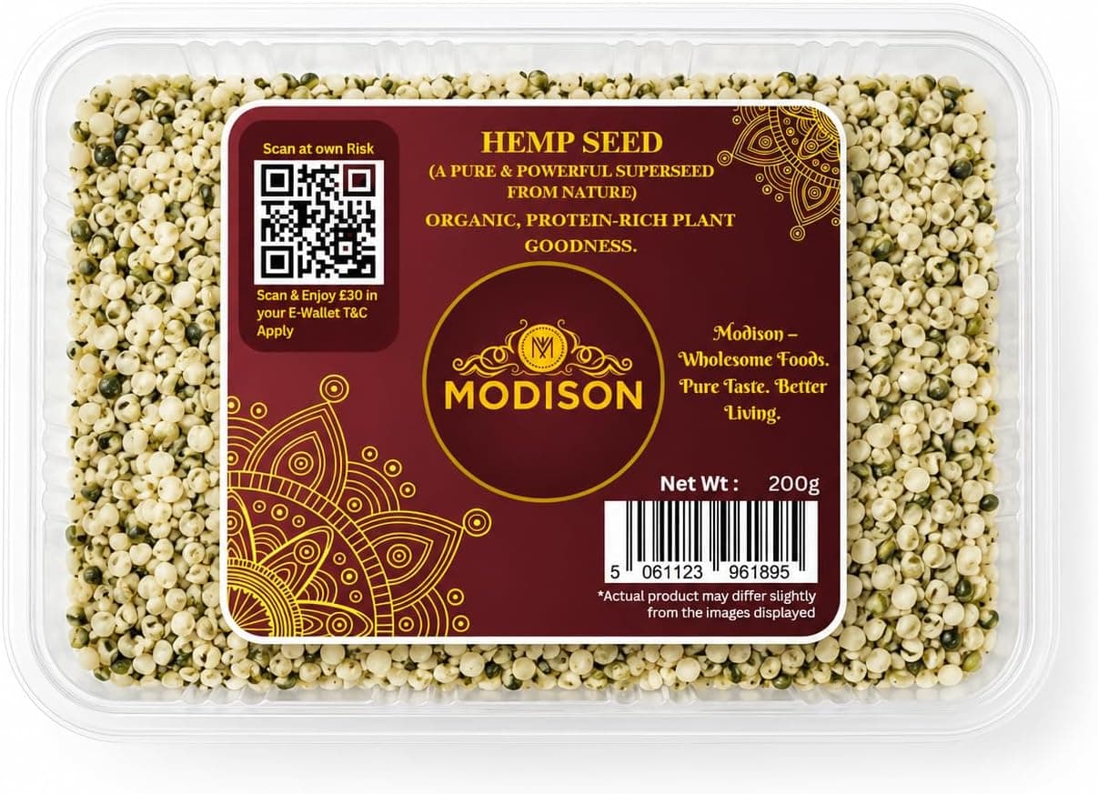 MODISON Hemp Seeds Superfoods Plant Based Protein 200g thumbnail 8