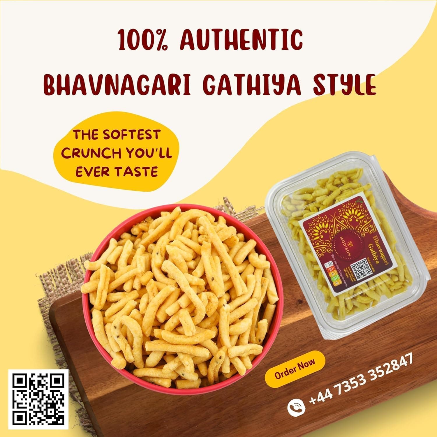 MODISON Bhavnagari Gathiya Indian Crispy Snacks 540g thumbnail 10