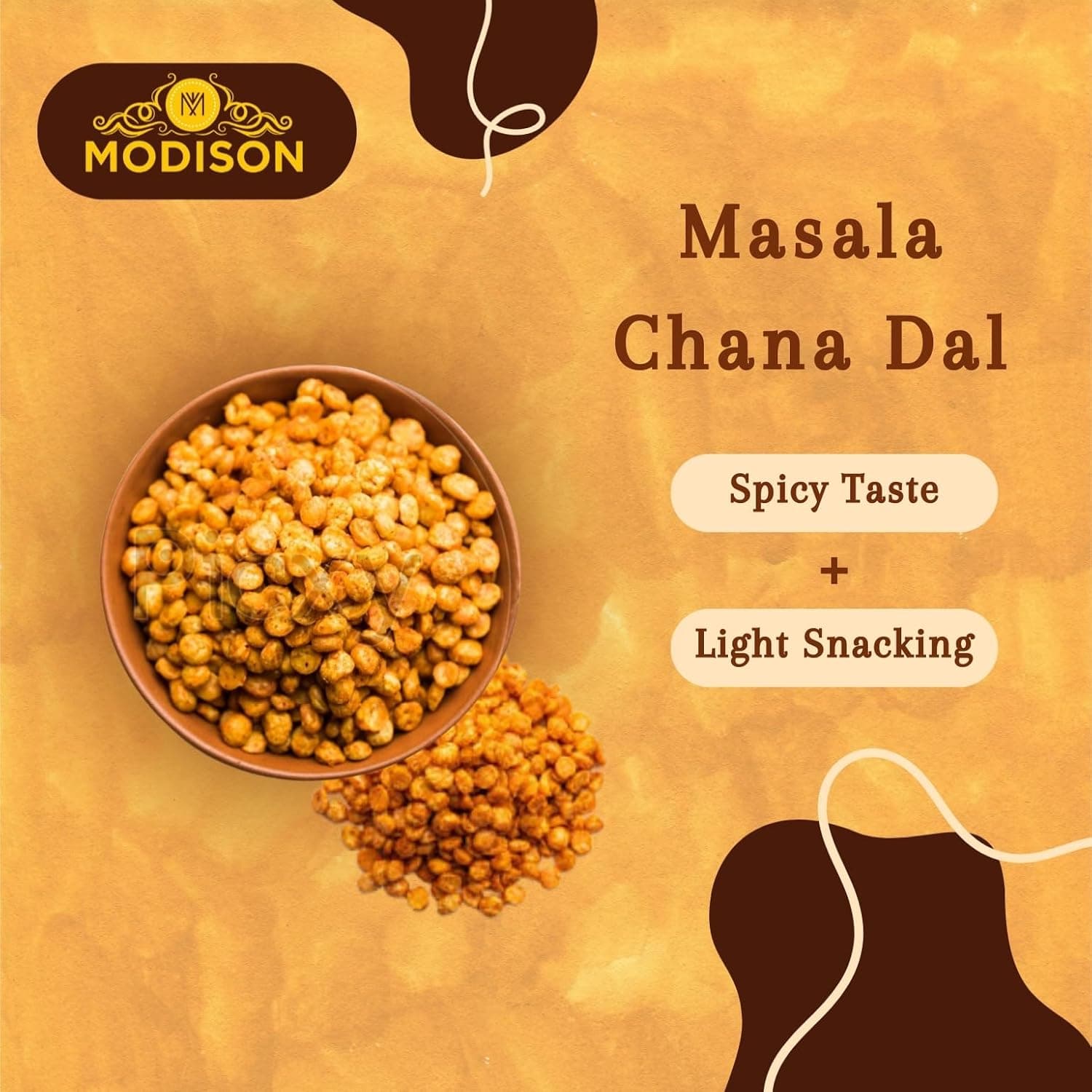 Modison Masala Chana Daal Crunchy Spicy 180gm thumbnail 12