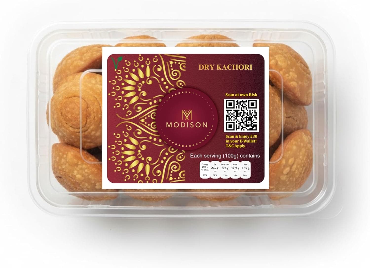MODISON Dry Kachori Indian Snacks Crispy Spicy 180g thumbnail 8