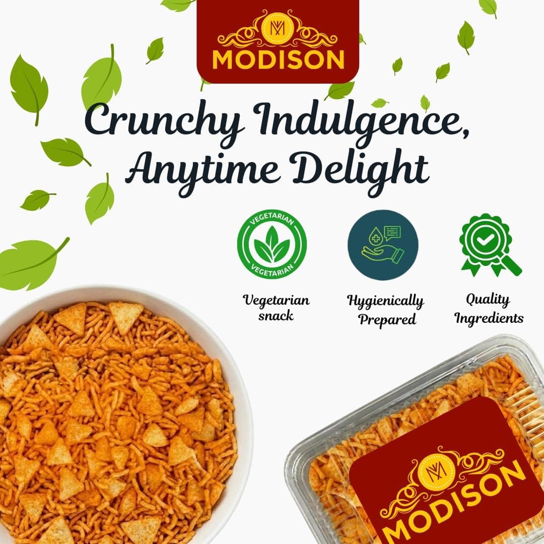 MODISON Sev Samosa Indian Snacks Spicy Crunchy Mix 180g thumbnail 12