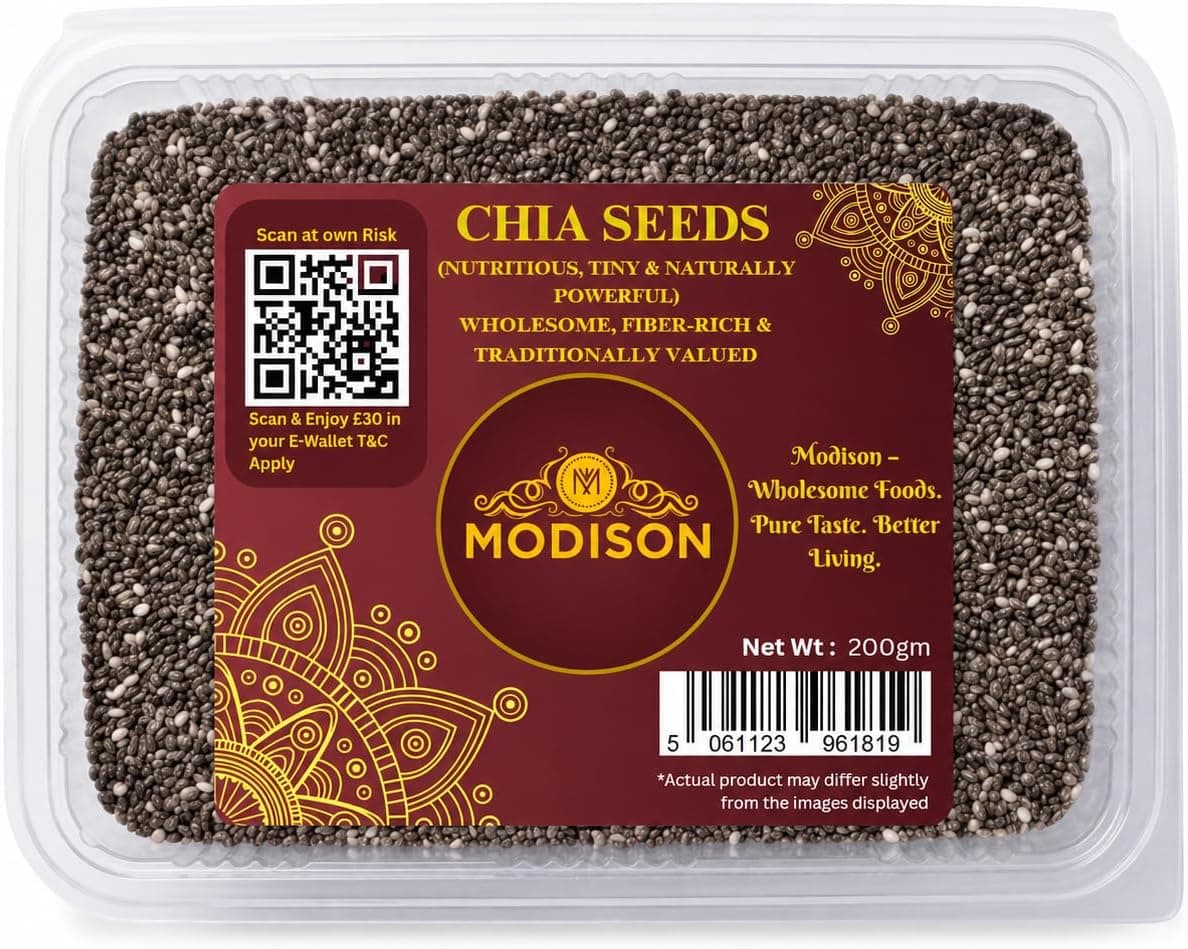 MODISON Chia Seeds Superfoods Natural Healthy Breakfasts 200g thumbnail 8