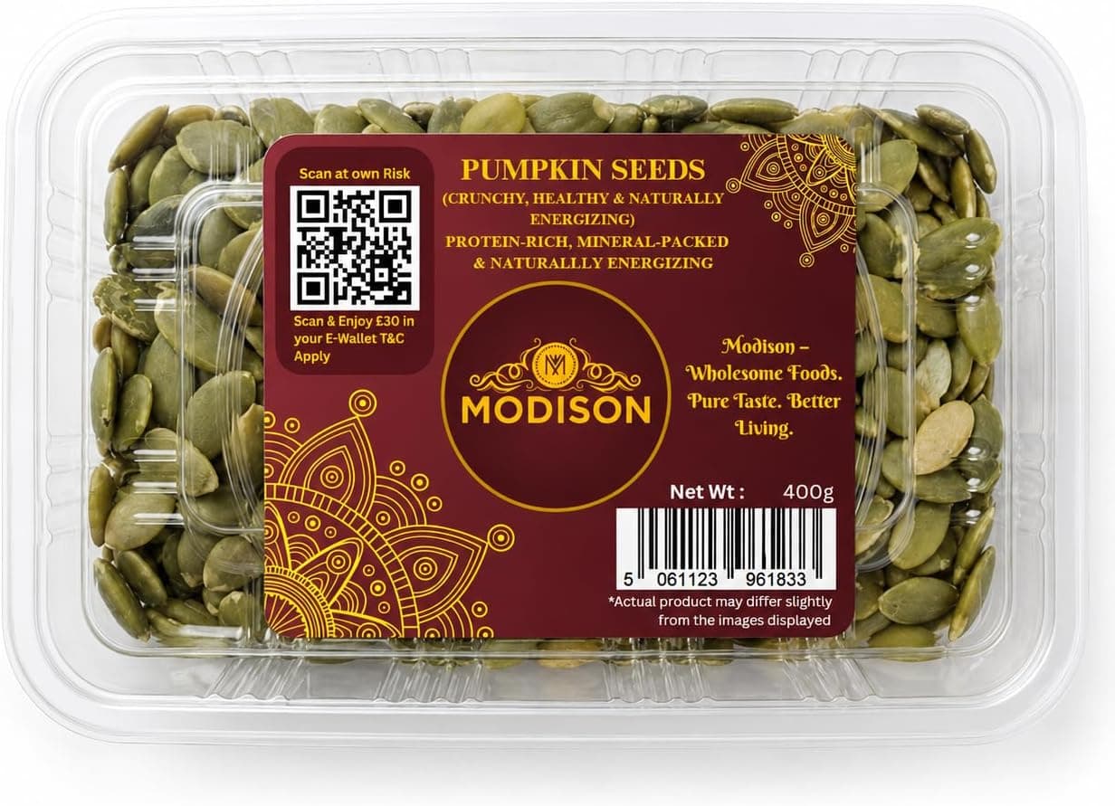 MODISON Pumpkin Seeds Superfoods Natural Pepitas Protein Fibre 400g thumbnail 8