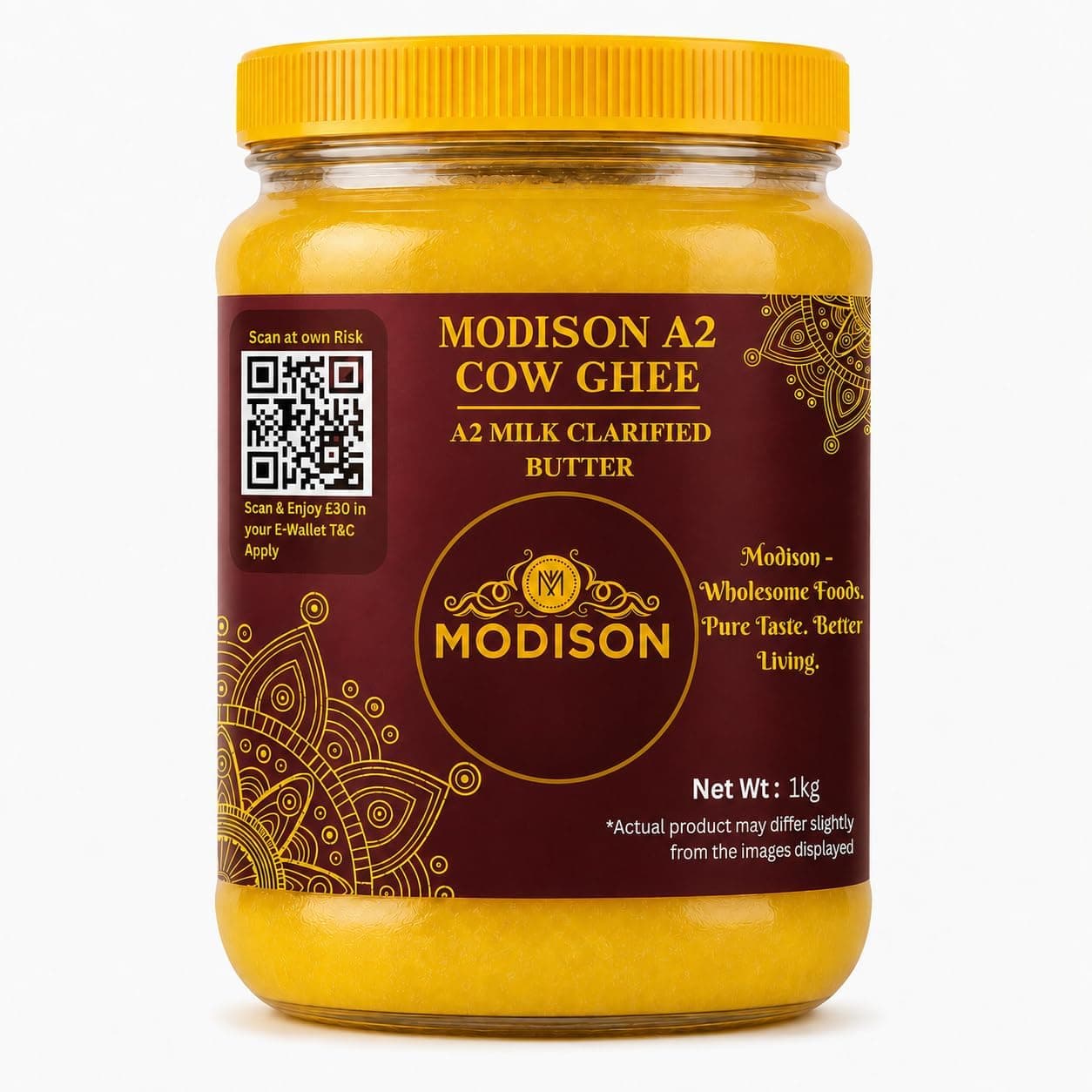 MODISON A2 Cow Ghee A2 Milk Clarified Butter 1kg thumbnail 8