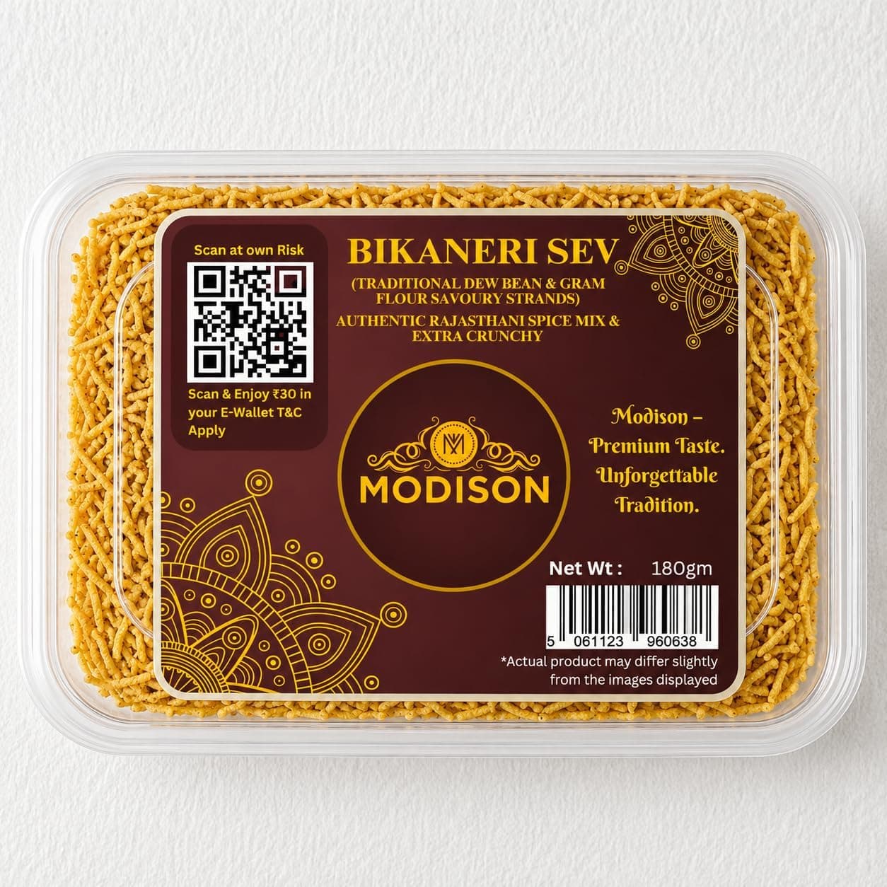 MODISON Bikaneri Sev Indian Snacks Crunchy Bhujia 180g thumbnail 8