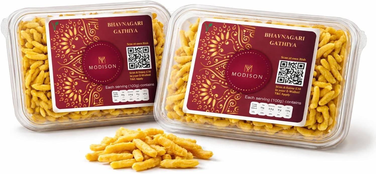 MODISON Bhavnagari Gathiya Indian Namkeen Traditional Gujarati 360g thumbnail 8