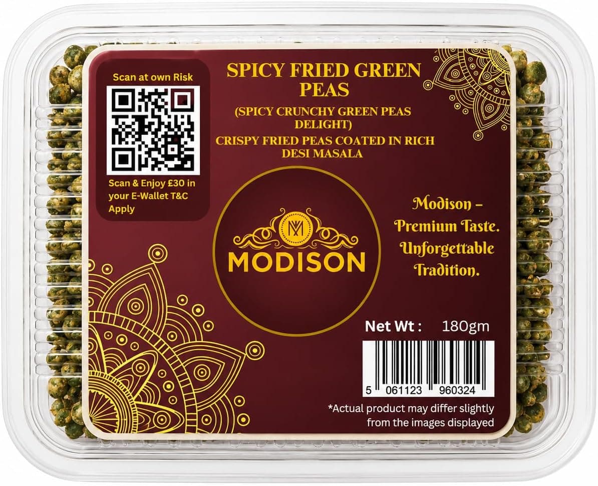 MODISON Spicy Fried Green Peas Healthy Snacks Crispy 100g thumbnail 8