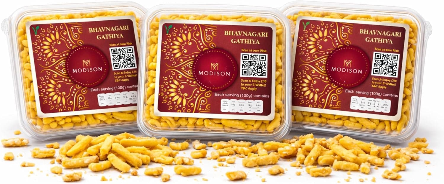 MODISON Bhavnagari Gathiya Indian Crispy Snacks 540g thumbnail 8