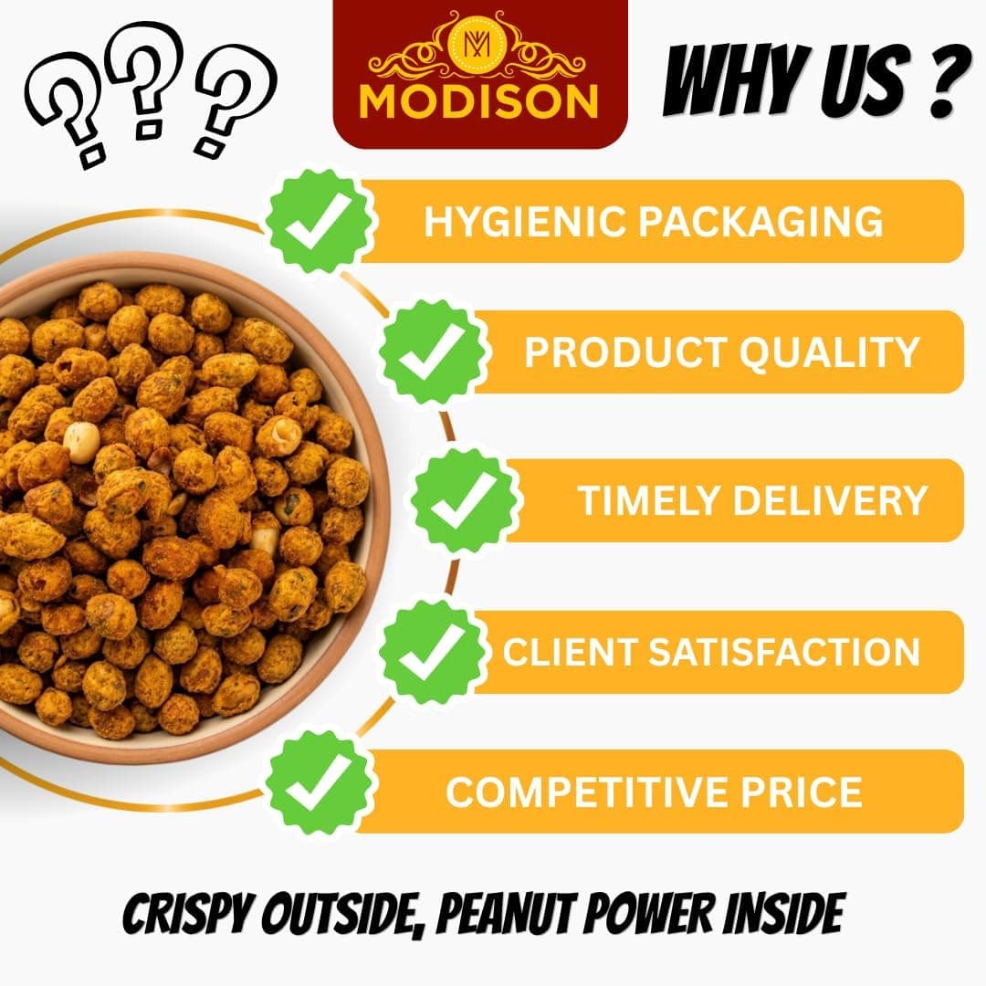 MODISON Sing Bhujia Indian Snacks Spicy Masala Peanuts 180g thumbnail 9