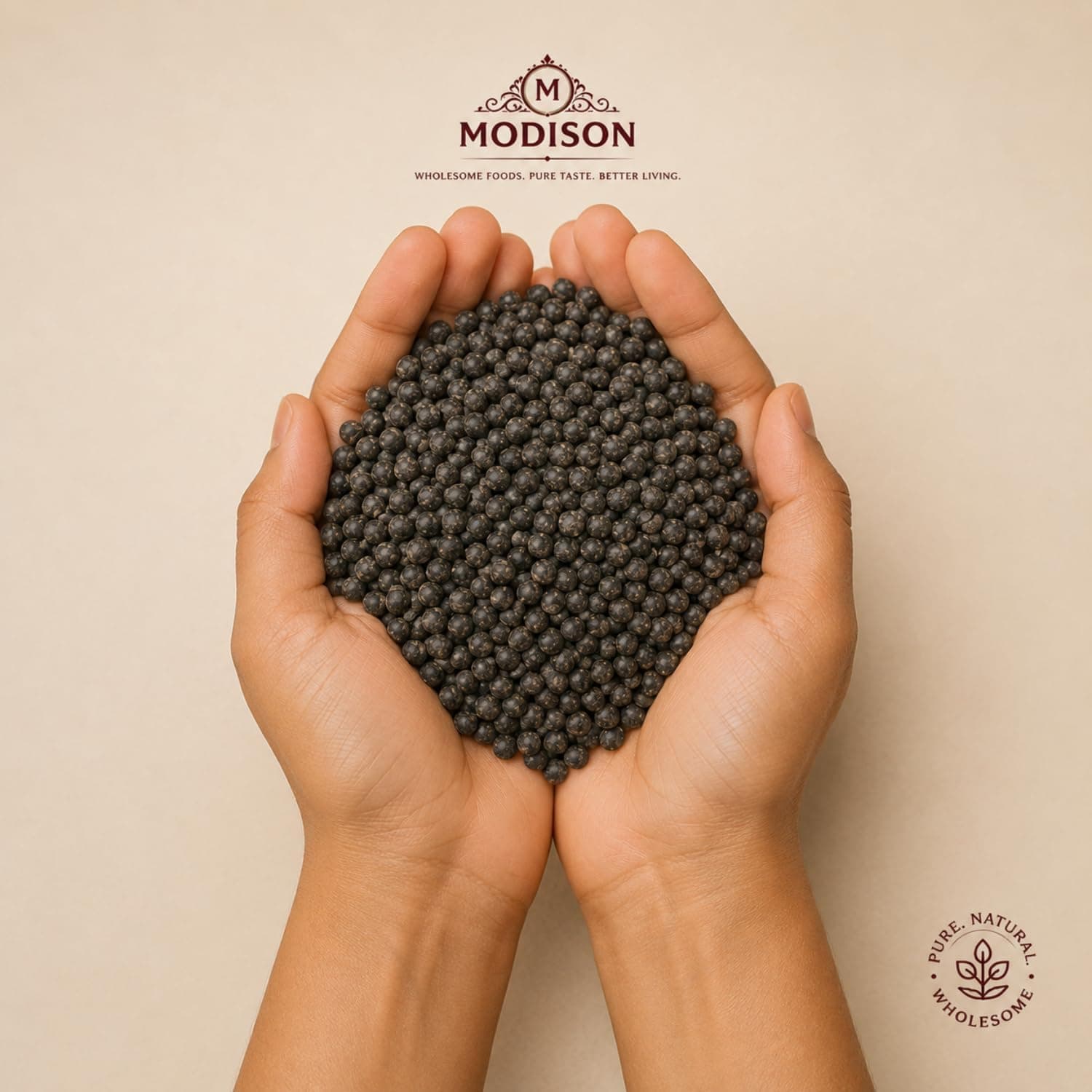 MODISON Whole Black Lentils Pulses High Fibre Nutrition 500g thumbnail 11
