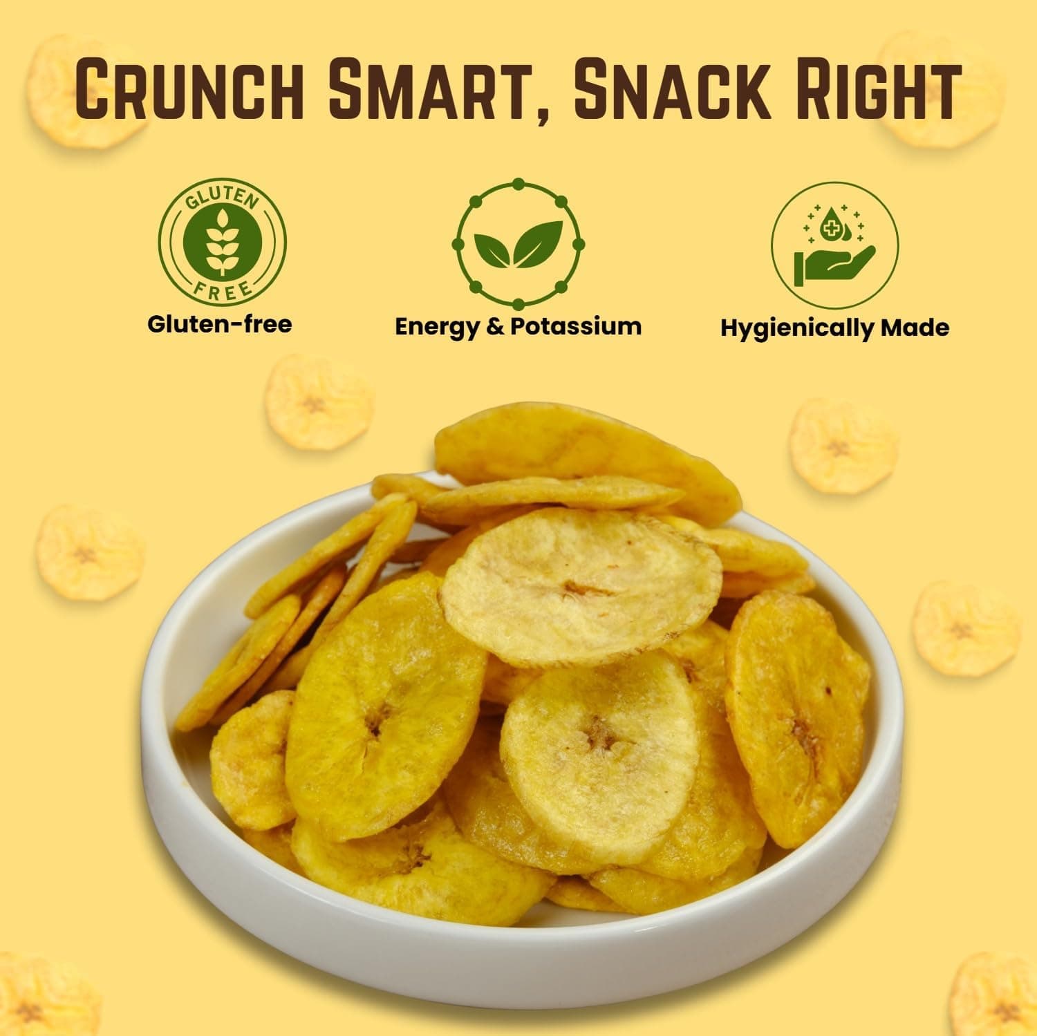 MODISON Yellow Banana Wafers Indian Snacks Crispy Chips 180g thumbnail 10