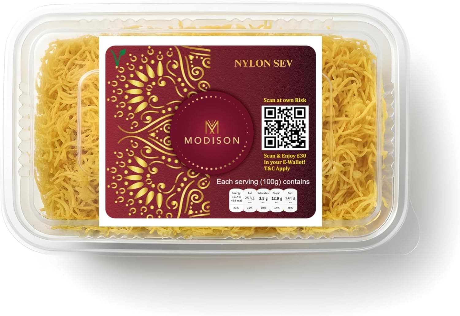 MODISON Nylon Sev Indian Snacks Crispy Gram Flour 180g thumbnail 8