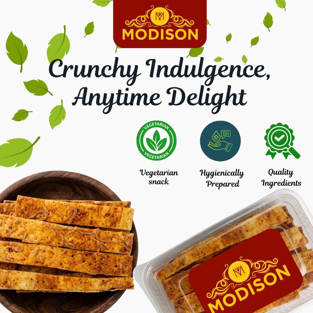 MODISON Pizza Sticks Indian Snacks Tomato Cheese 180g thumbnail 12