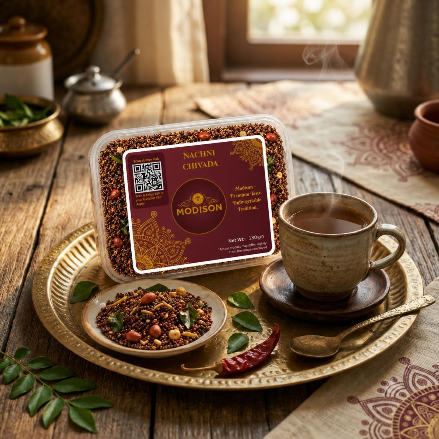 MODISON Nachni Chivada Indian Namkeen Roasted Ragi Millet 180g thumbnail 10