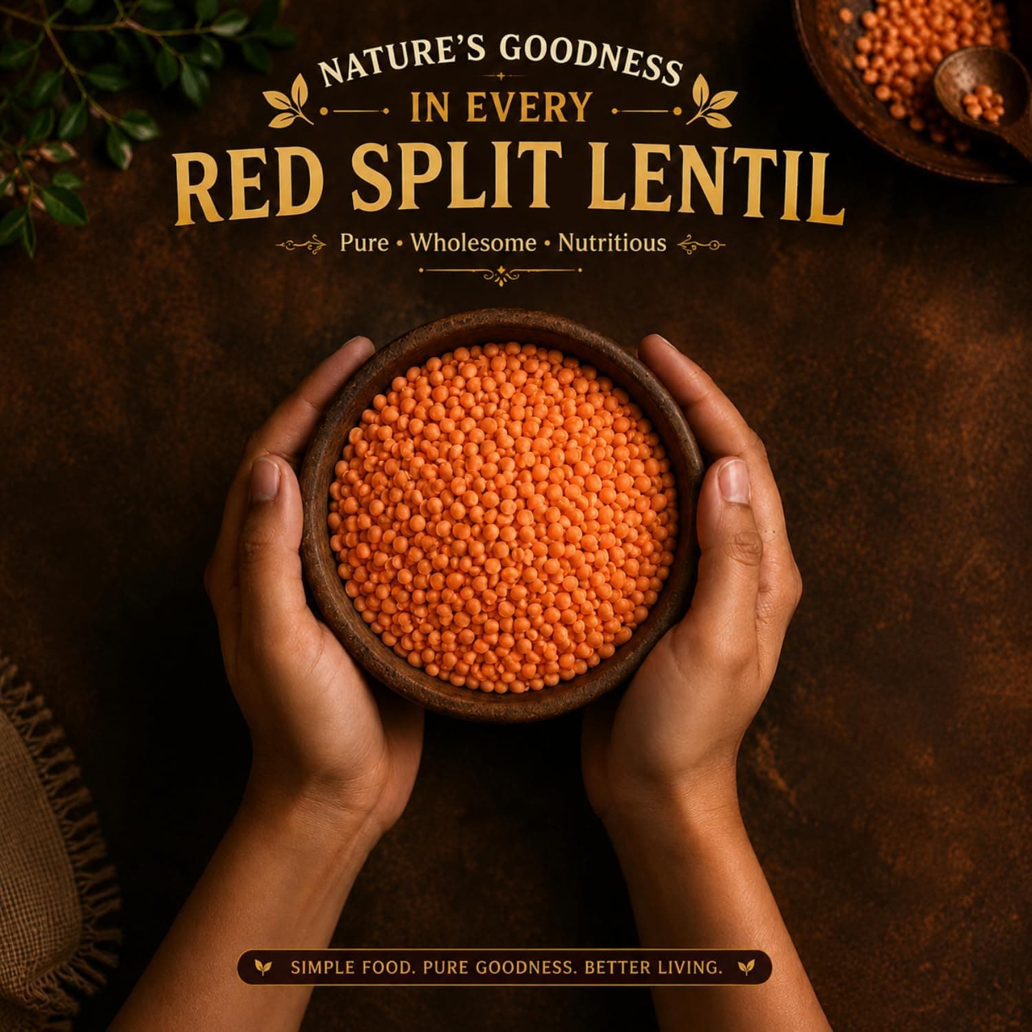 MODISON Red Split Lentils Masoor Dal High Fibre Pack 5x500g thumbnail 9