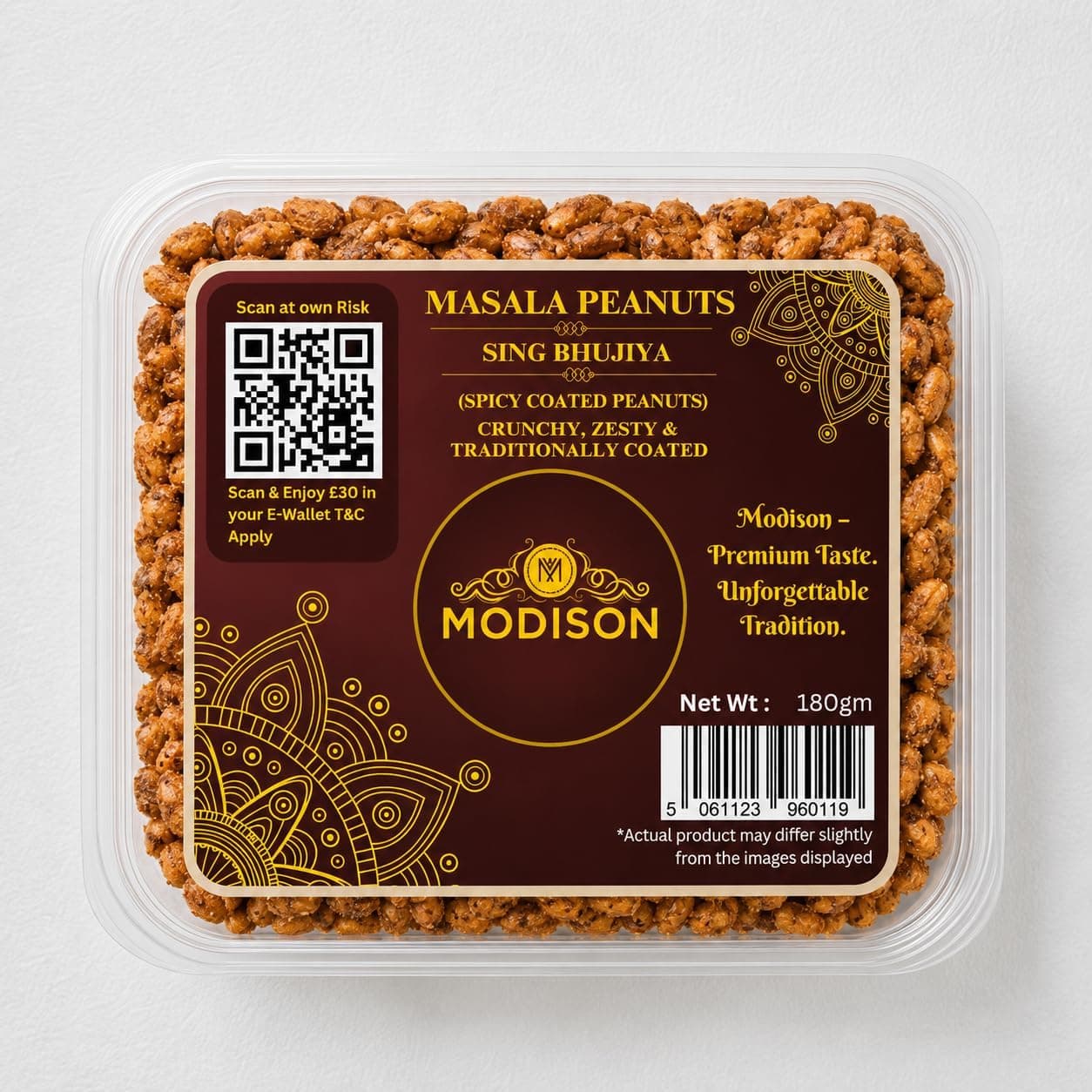MODISON Sing Bhujia Indian Snacks Spicy Masala Peanuts 180g thumbnail 8