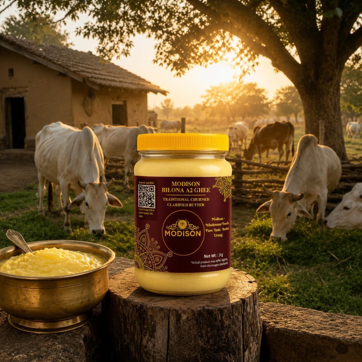 MODISON Bilona A2 Ghee A2 Milk Clarified Butter 1kg thumbnail 12