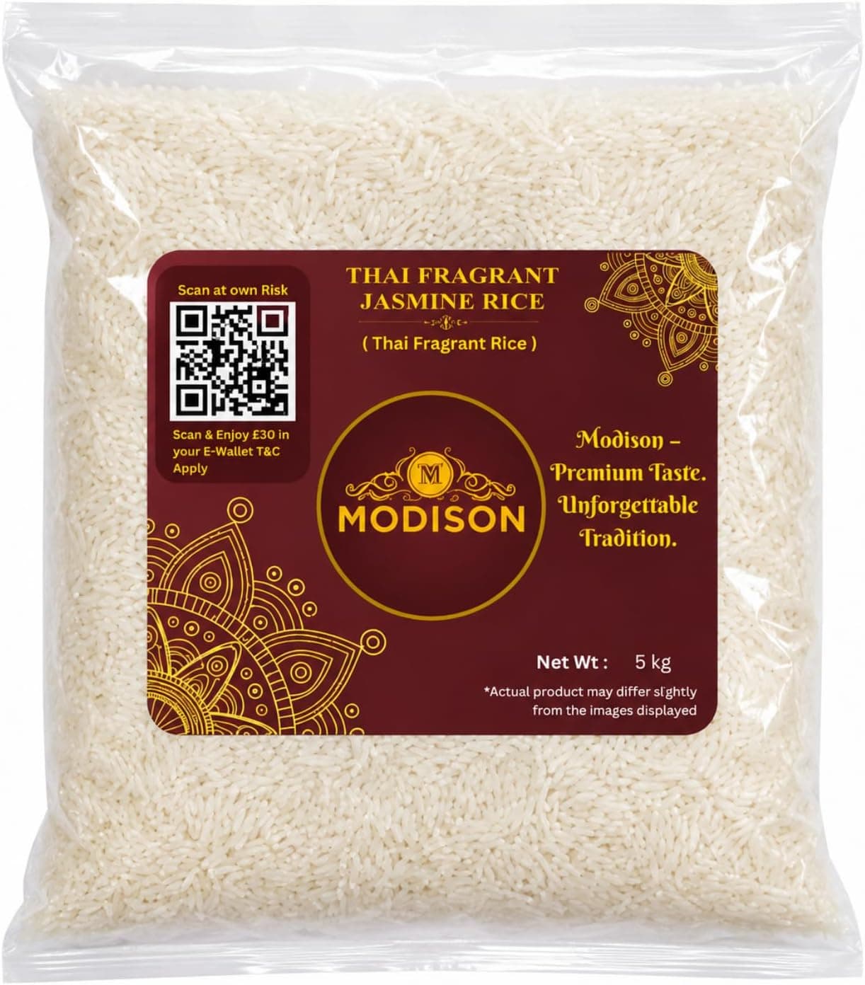 MODISON Thai Fragrant Jasmine Rice Long Grain Aromatic White Rice 5kg thumbnail 8
