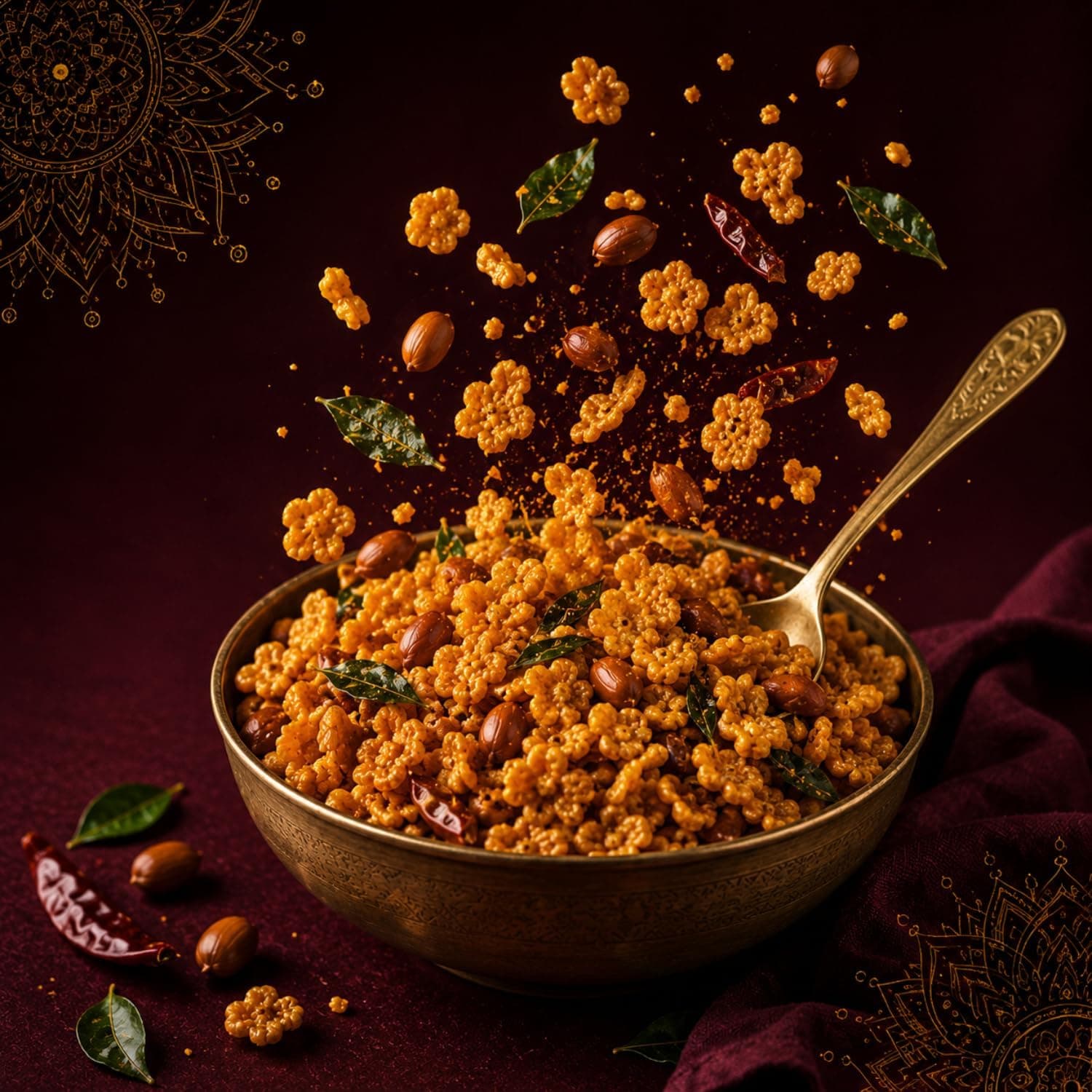 MODISON Makka Chevda Indian Namkeen Crispy Corn Flakes 180g thumbnail 12