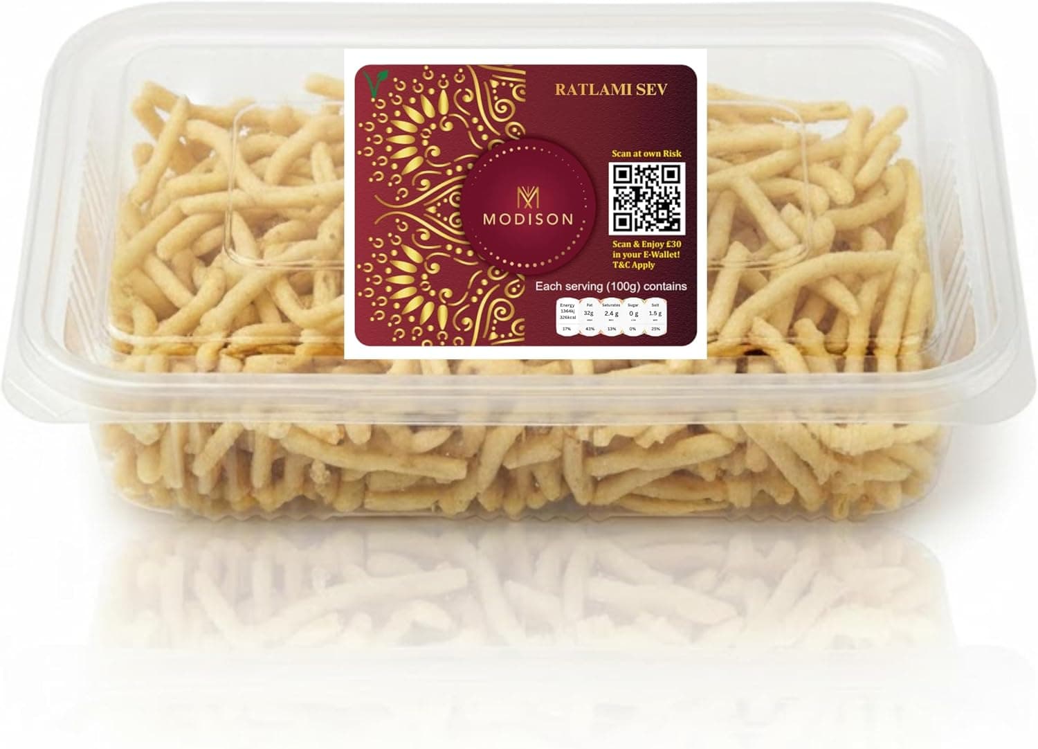 MODISON Ratlami Sev Indian Snacks Spicy Besan Noodles 180g thumbnail 8