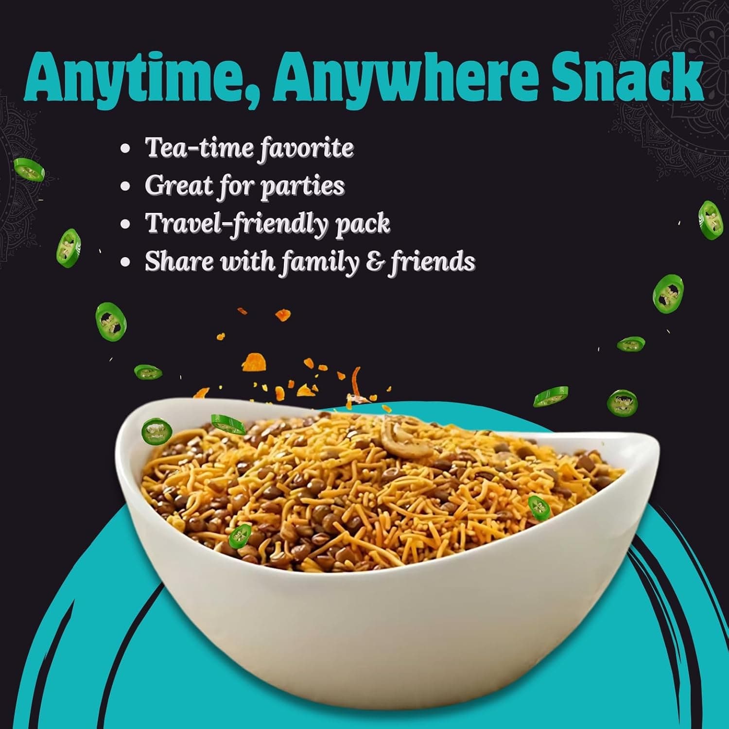 Modison Daal Mooth Snack Mix with Shredded Cheese Topping 180g thumbnail 12