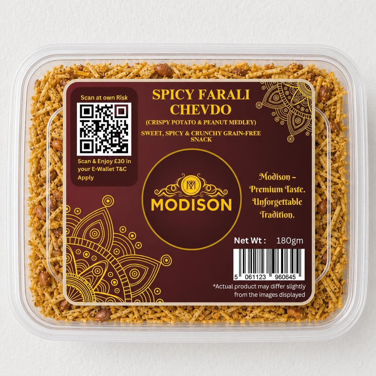 MODISON Spicy Farali Chevdo Indian Snacks Masala Farsan 180g thumbnail 8