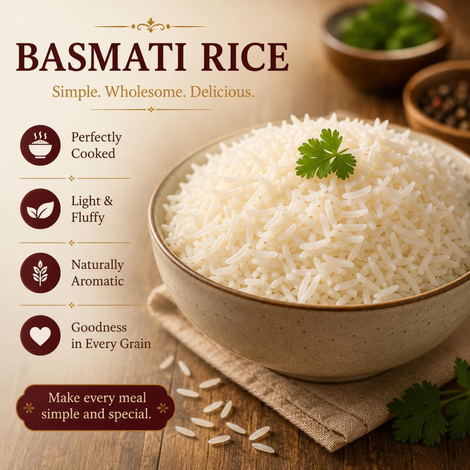 MODISON Easy Cook Basmati Rice Long Grain White Rice 1kg thumbnail 10