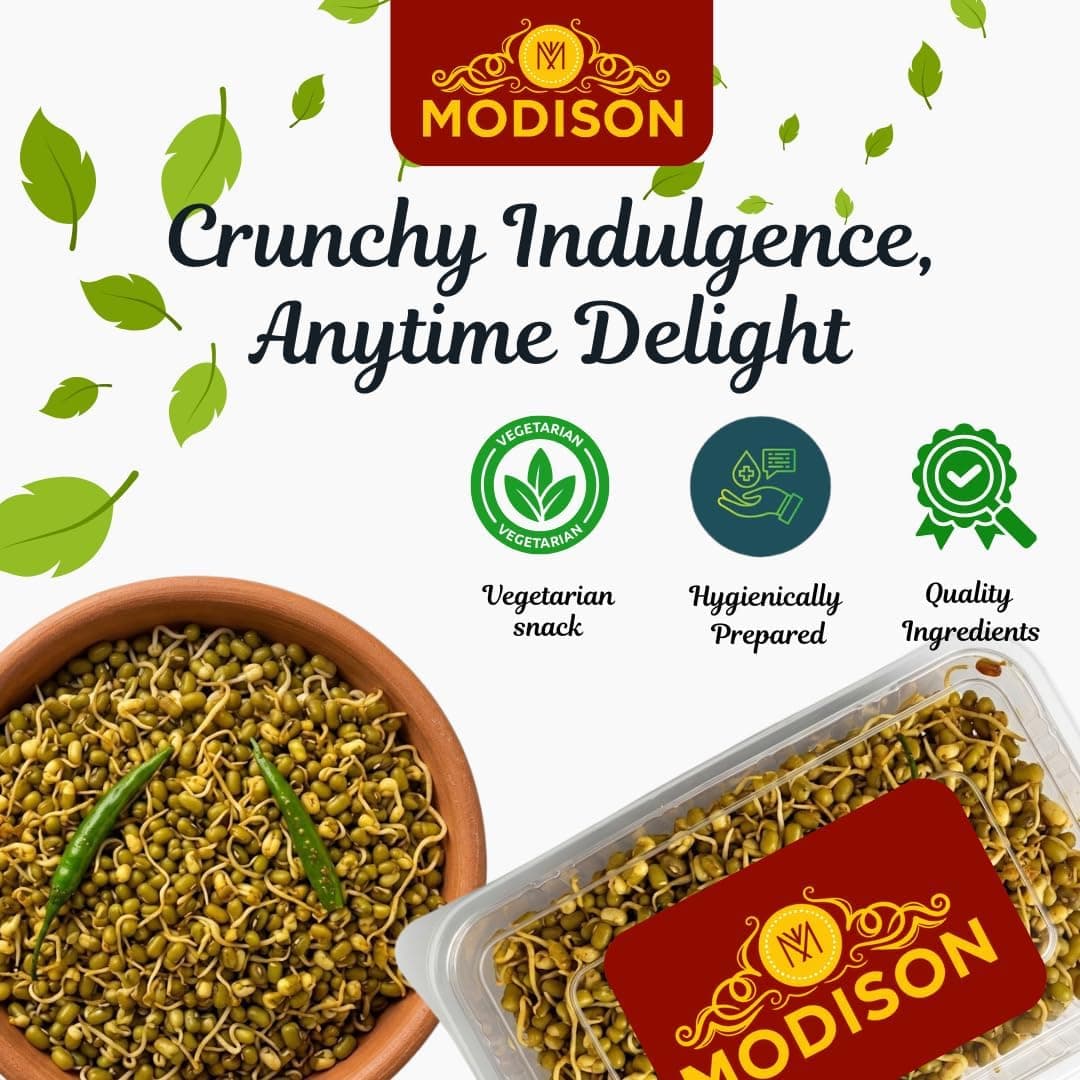MODISON Masala Mug Healthy Snacks Roasted Mung Beans 180g thumbnail 12