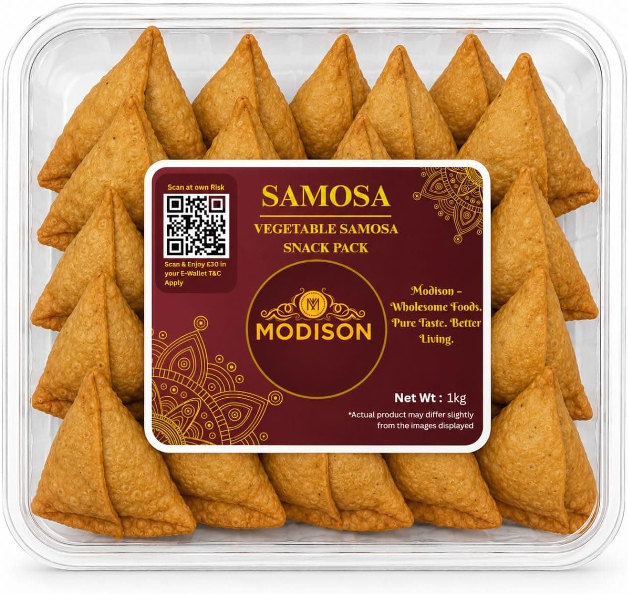MODISON Samosa Traditional Frozen Indian Snack 1kg thumbnail 8