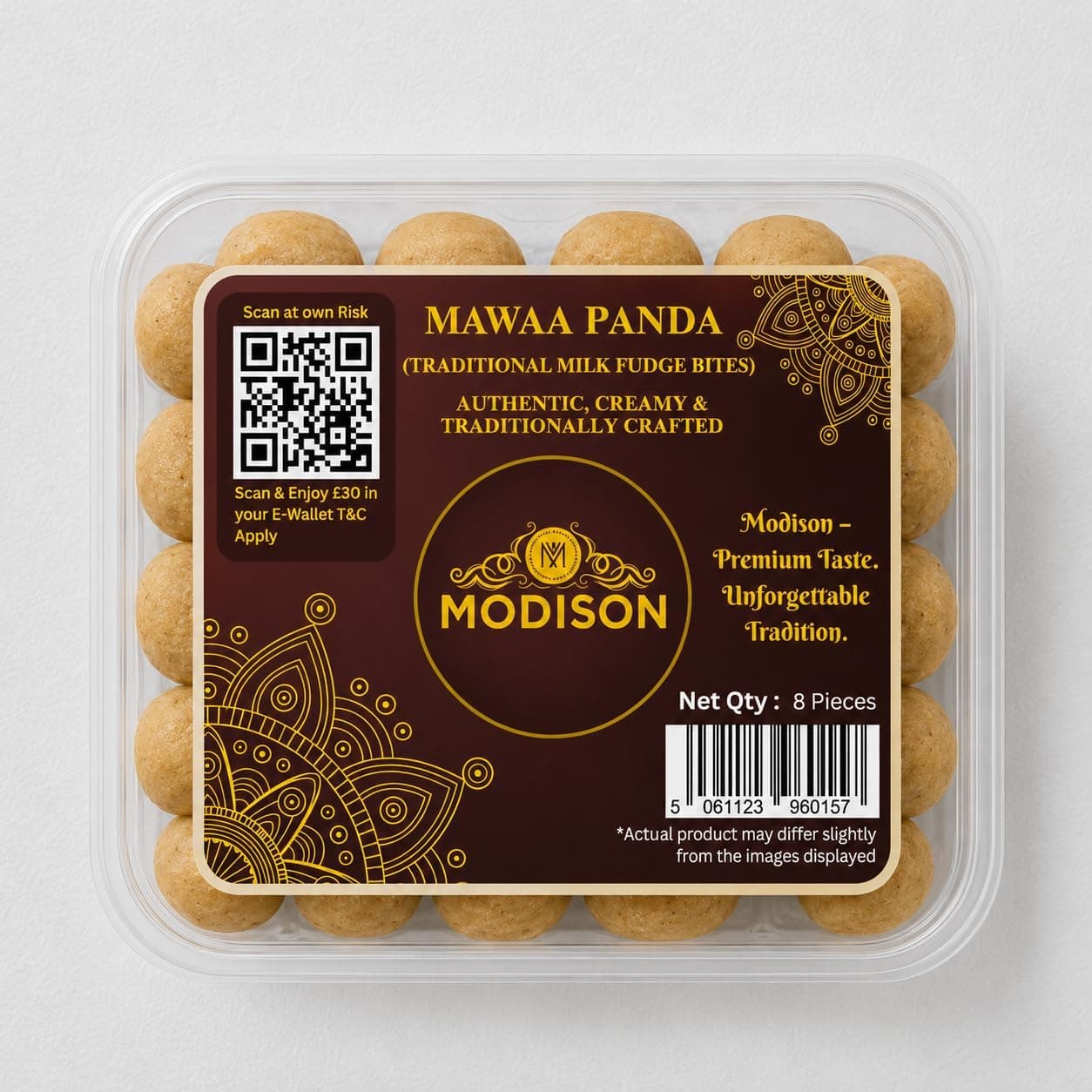 MODISON Mawa Penda Indian Sweets Milk Mithai 8 Piece 300g thumbnail 8