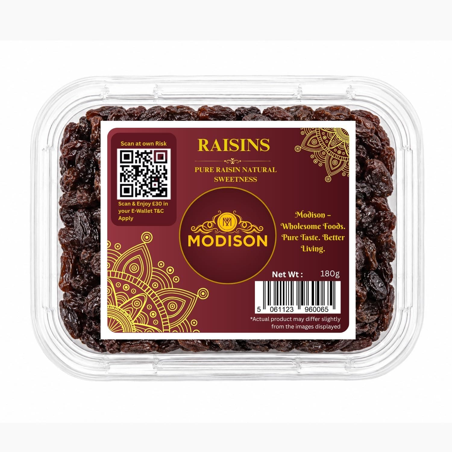 MODISON Seedless Kishmish Dried Fruit Indian Sweet Snack 180g thumbnail 8