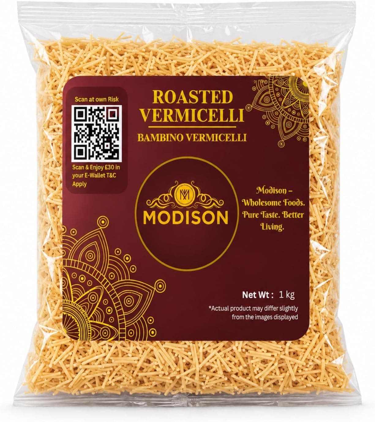 MODISON Roasted Vermicelli Premium Wheat Semolina Ready to Cook 1kg thumbnail 8