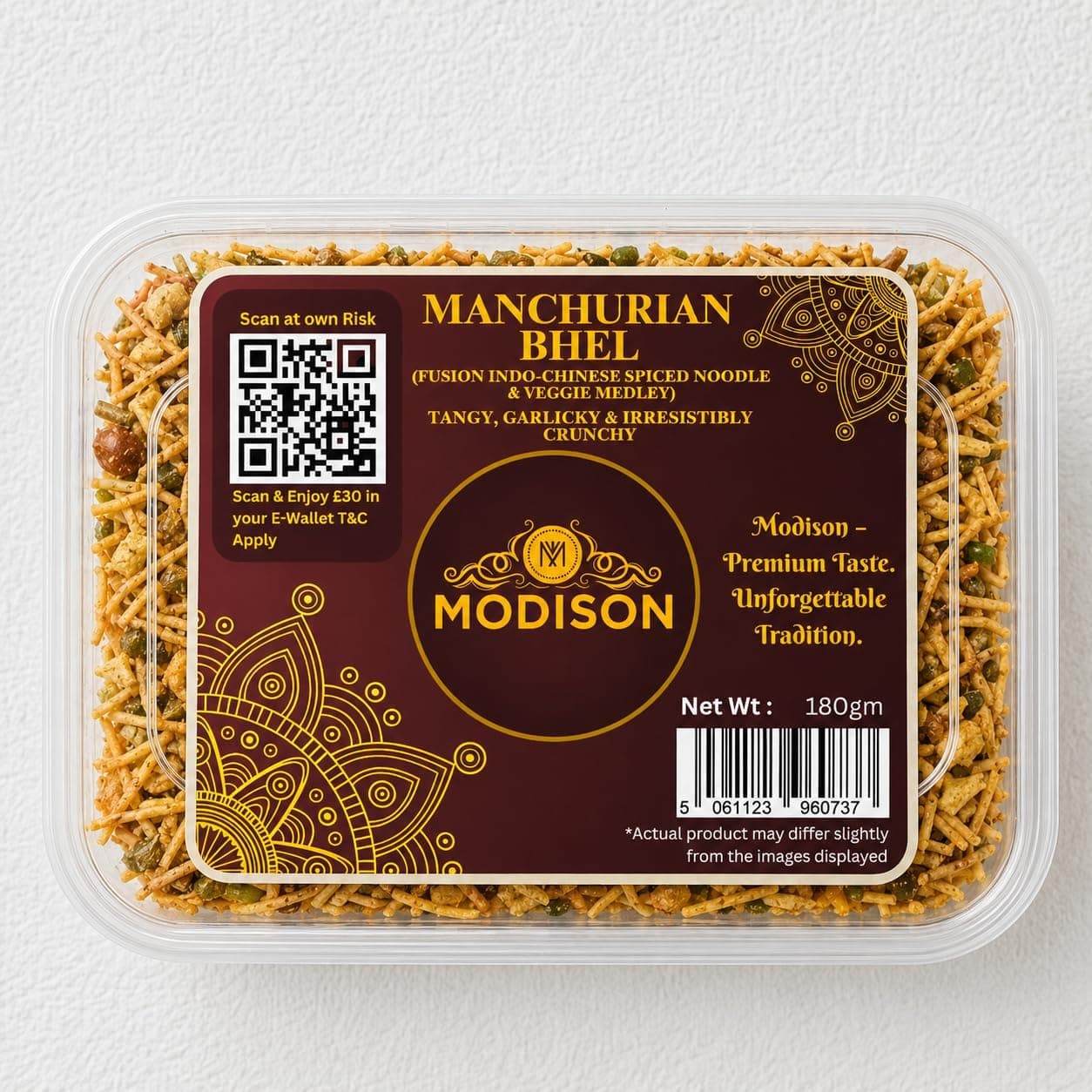 MODISON Manchurian Bhel Indian Snacks Indo Chinese Mix 180g thumbnail 8