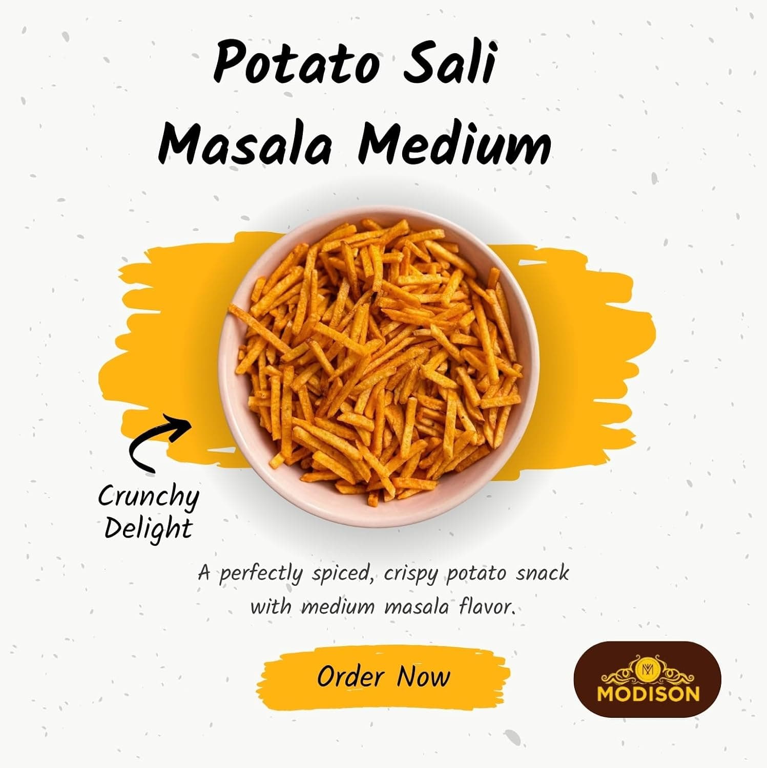 MODISON Potato Sali Masala Indian Snacks Crunchy Aloo Lachha 180g thumbnail 9