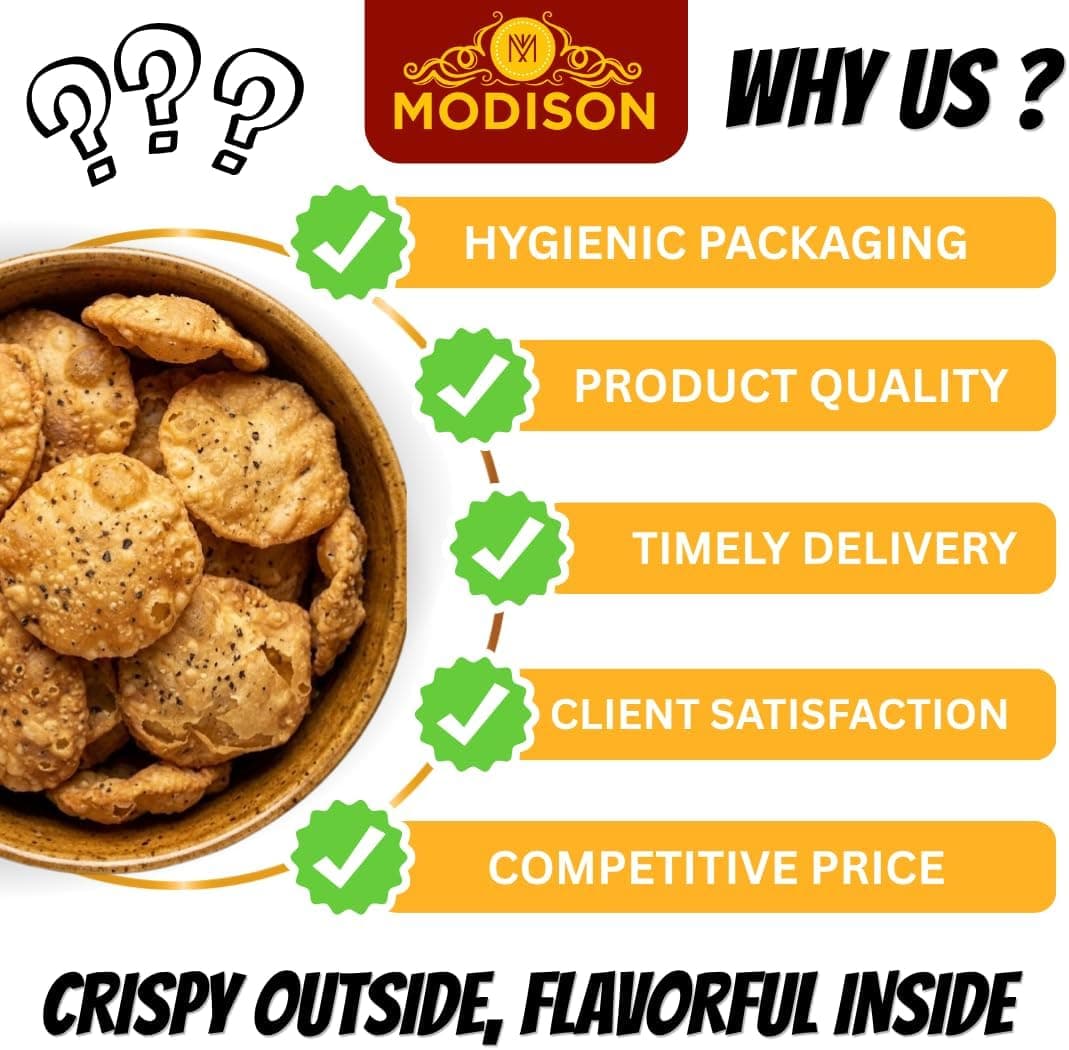 MODISON Farsi Puri Indian Snacks Jeera Crackers 180g thumbnail 9