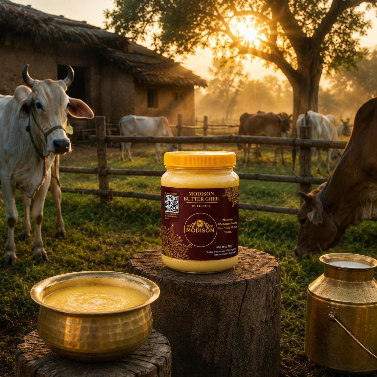 MODISON Butter Ghee Clarified Butter Pure Milk Fat 1kg thumbnail 11