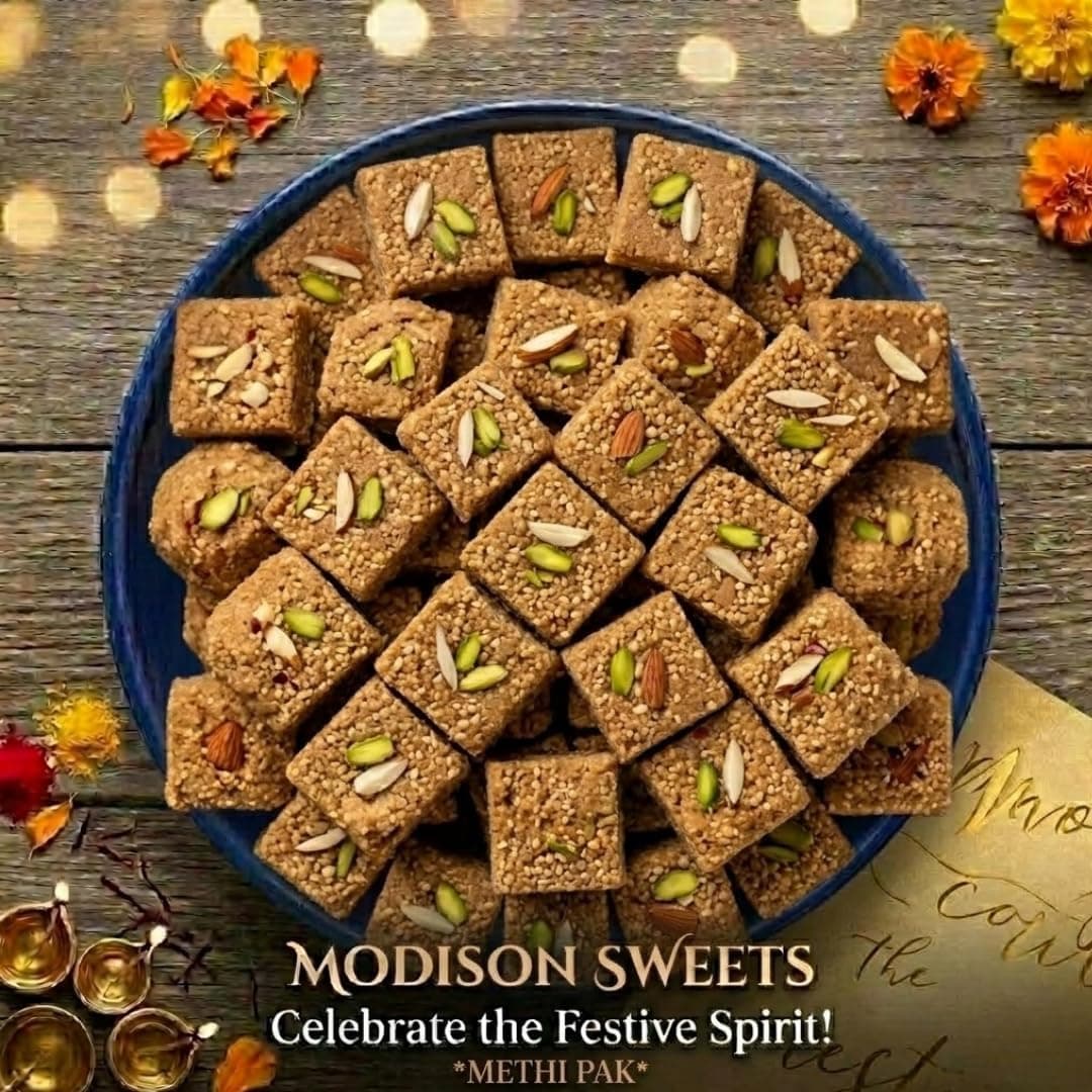 MODISON Methi Paak Indian Sweets Traditional Mithai 4 Piece thumbnail 12