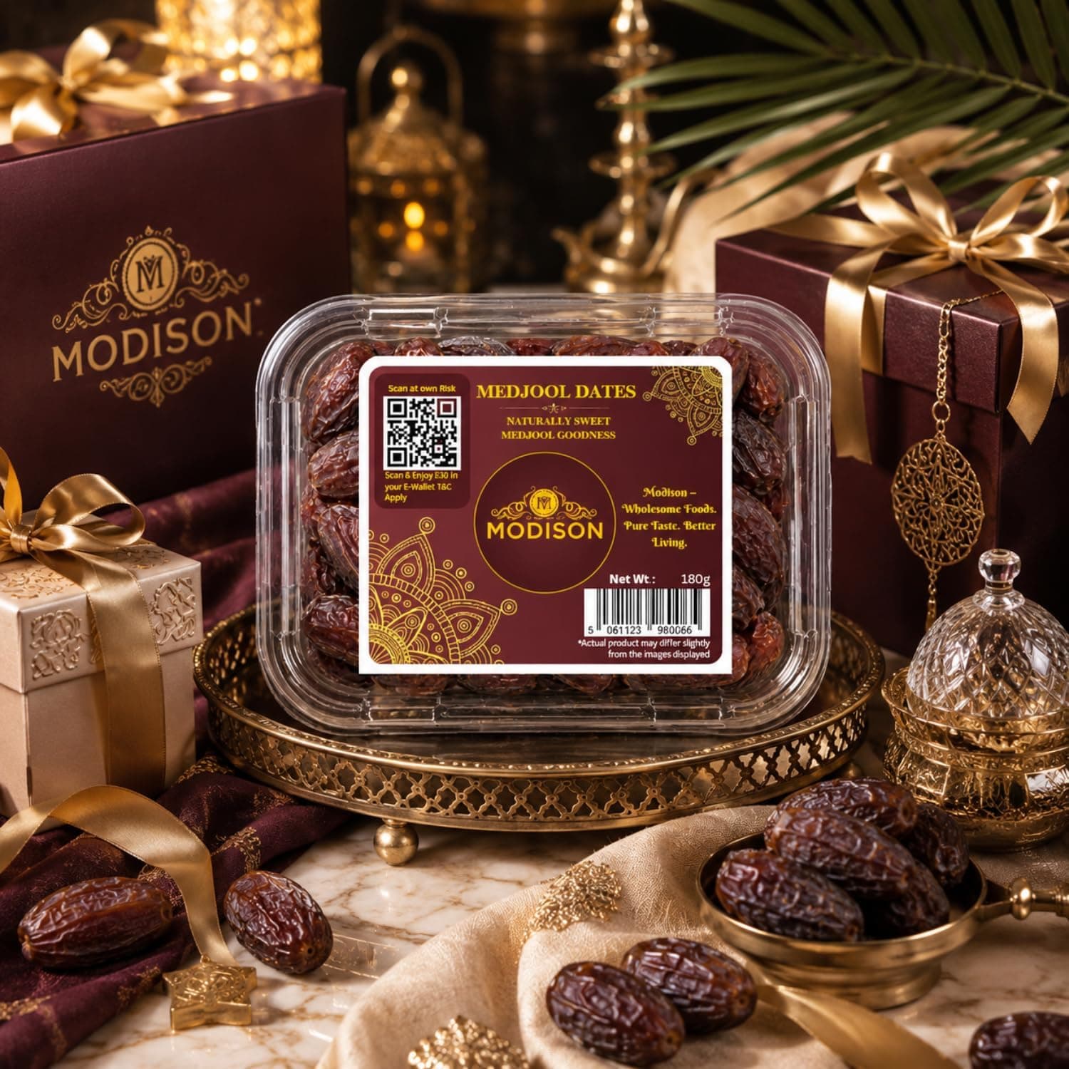MODISON Medjool Dates Indian Dry Fruit Jumbo Khajoor Natural 180g thumbnail 11